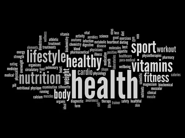 Health word cloud — Stock Photo, Image