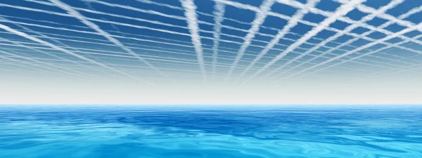 波と空 cloudscape — ストック写真