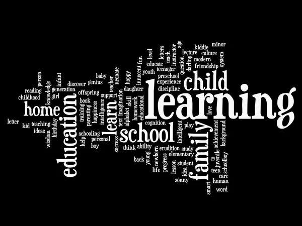 Onderwijs abstracte word cloud — Stockfoto