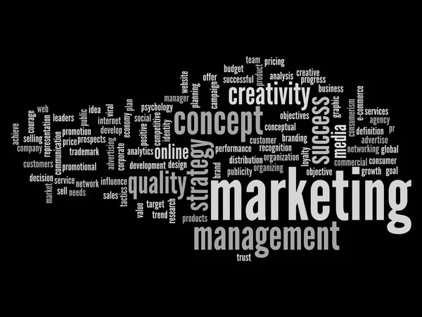 Marketing success word cloud — Stock Photo, Image