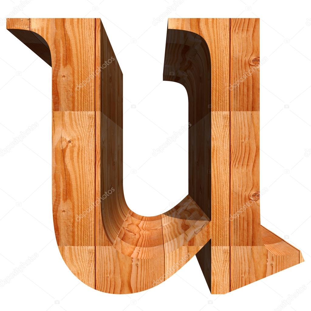 Conceptual wood font
