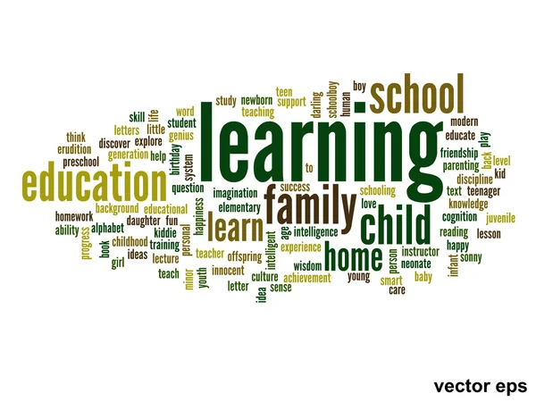 Educación Word Cloud — Vector de stock