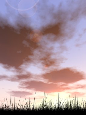 kavramsal siyah çimen