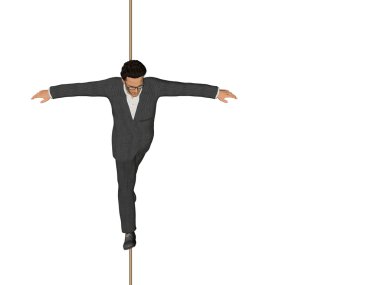 işadamı ipte yürümek