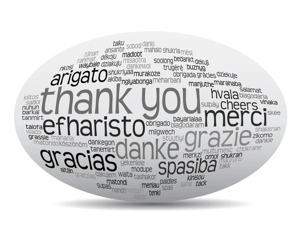 Thank you word cloud — Stock Photo, Image