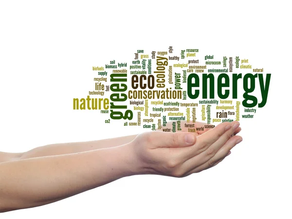 Ecology, conservation word cloud — Stock Photo, Image