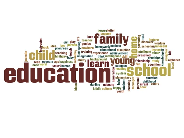 Education abstract word cloud — Stock Photo, Image