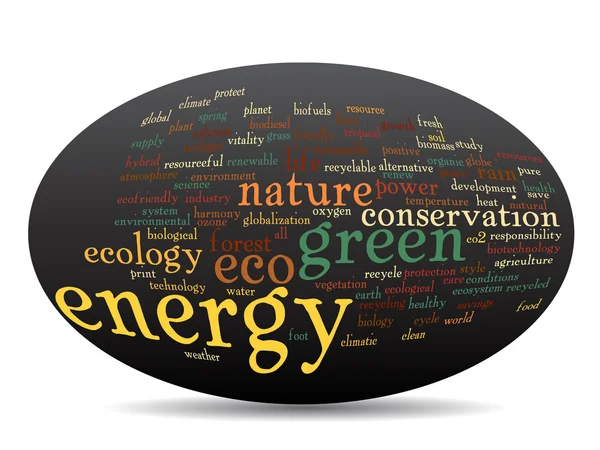 Ecology and conservation word cloud — Stock Photo, Image