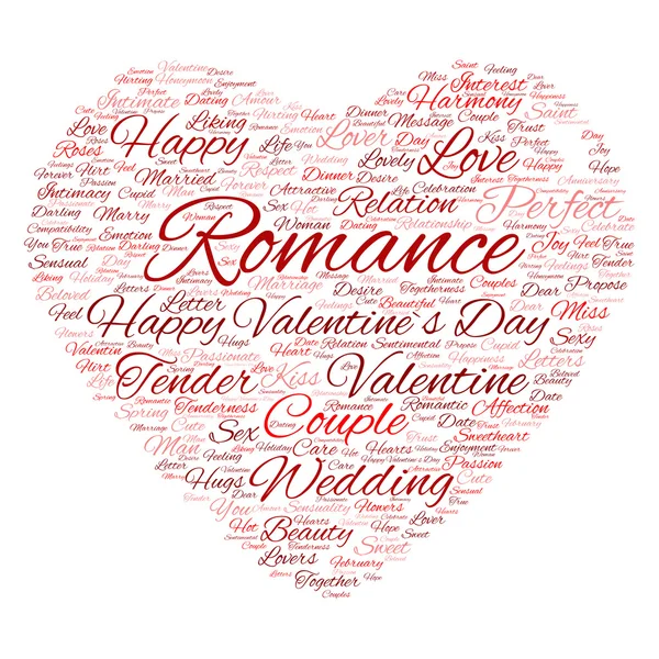 Valentine's Day word cloud — Stock Photo, Image