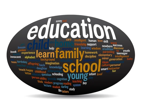 Education abstract word cloud — Stock Photo, Image