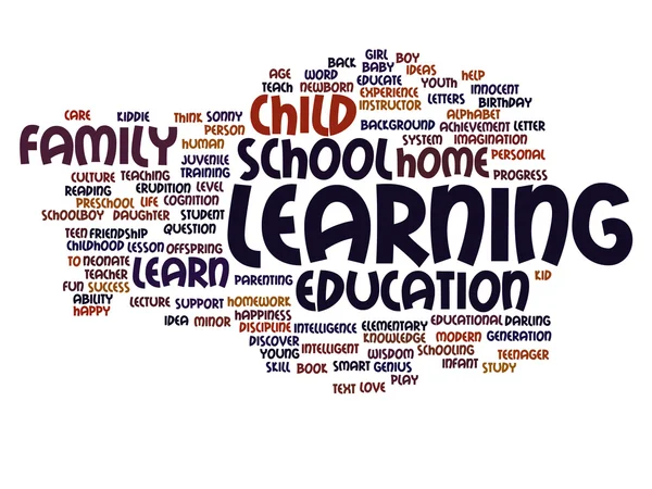 Education abstract word cloud — Stock Photo, Image