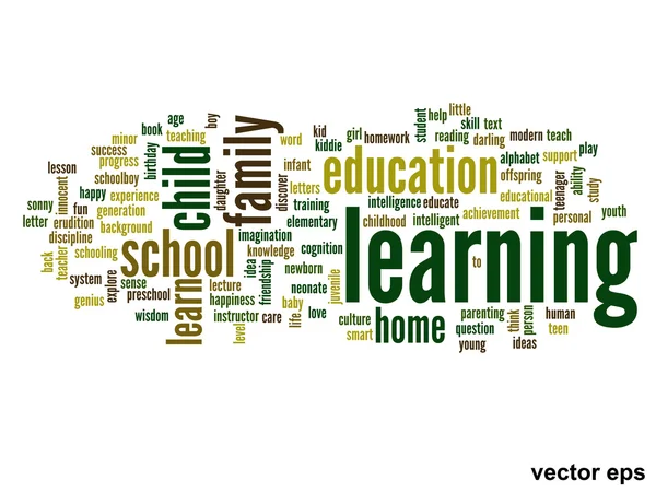 Educación Word Cloud — Vector de stock