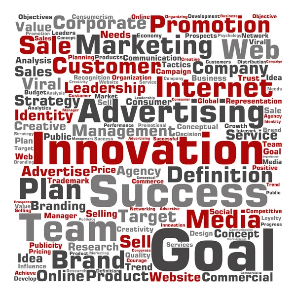 Business text word cloud — Stock Photo, Image