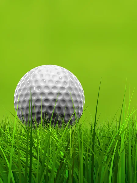 White golf ball at horizon — Stock Photo, Image