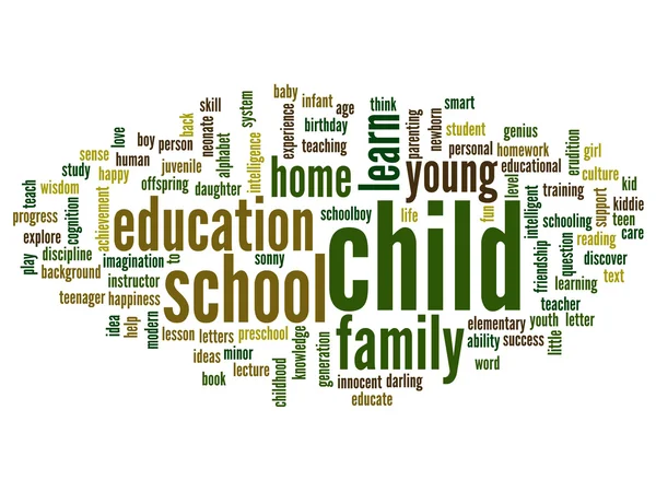 Education abstract word cloud — Stock Photo, Image