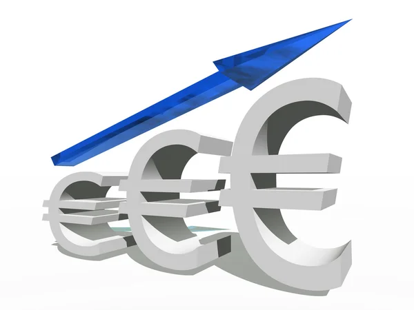 Conceptual euro symbol — Stock Photo, Image