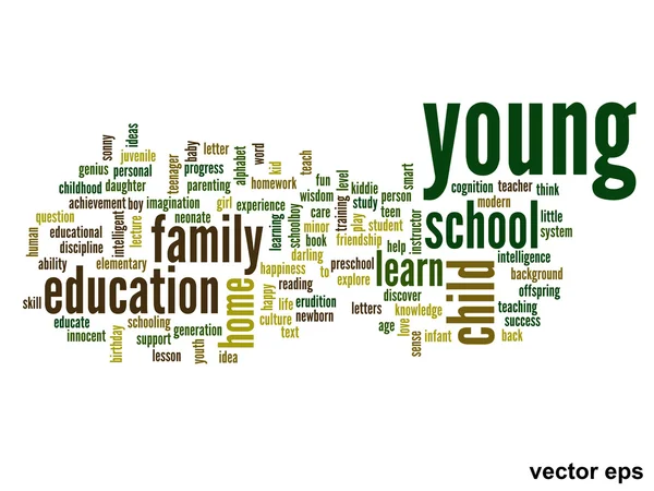 Onderwijs word cloud — Stockvector