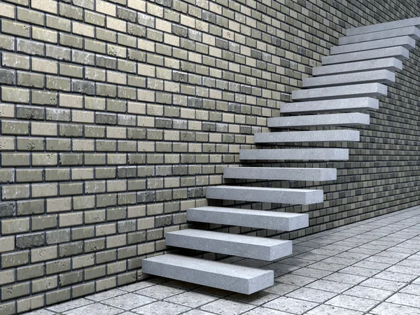 Conceptual white stone  steps — Stock Photo, Image