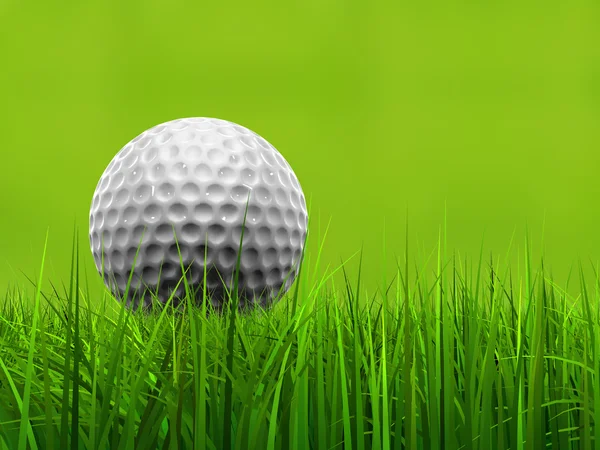 White golf ball at horizon — Stock Photo, Image