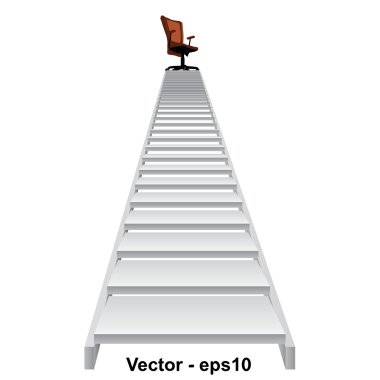 Bir sandalye ile merdiven