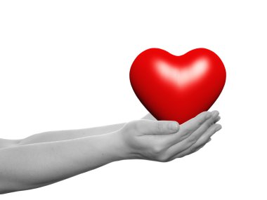 İnsan elinde düzenlenen kalp