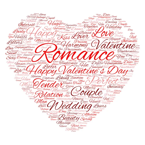 Amor wordcloud texto — Foto de Stock