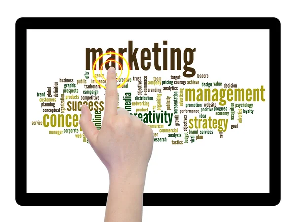 Marketing palabra nube — Foto de Stock