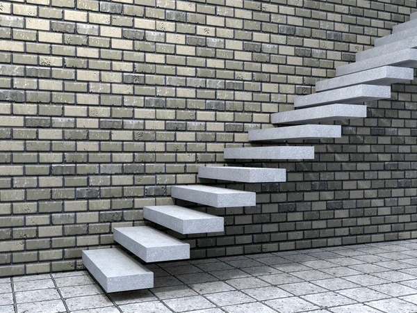 Conceptual white stone steps — Stock Photo, Image