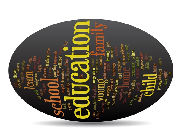 Onderwijs abstracte word cloud — Stockfoto