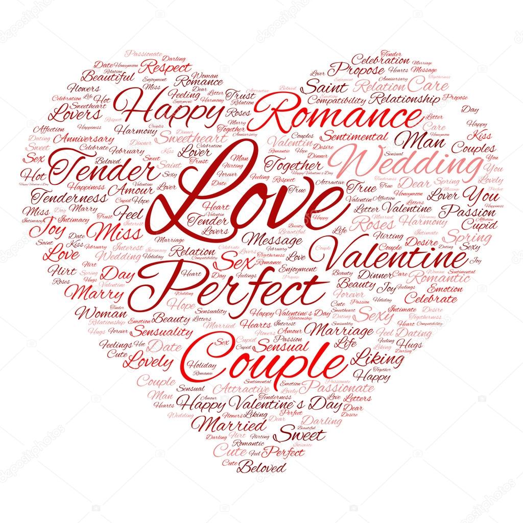 love wordcloud text