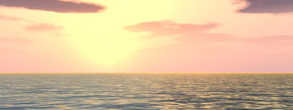 일몰 때의 아름다운 경치 — 스톡 사진