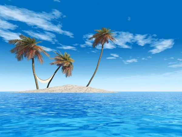 Conceptual exotic island — Stock Photo, Image