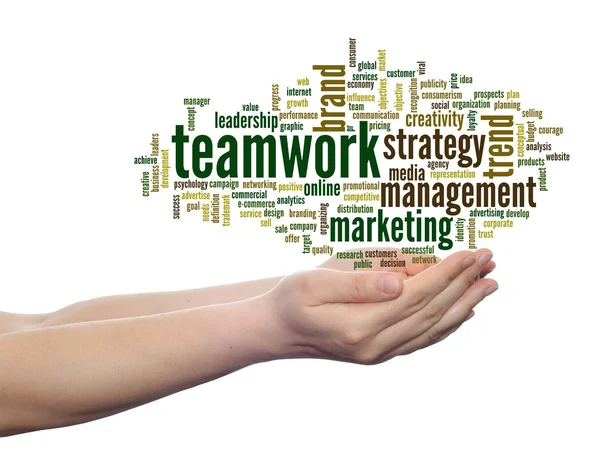 Teamwork word cloud — Stock Photo, Image