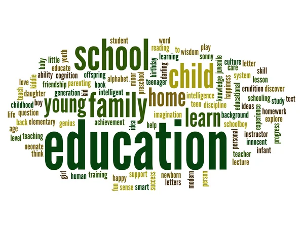 Education abstract word cloud — Stock Photo, Image