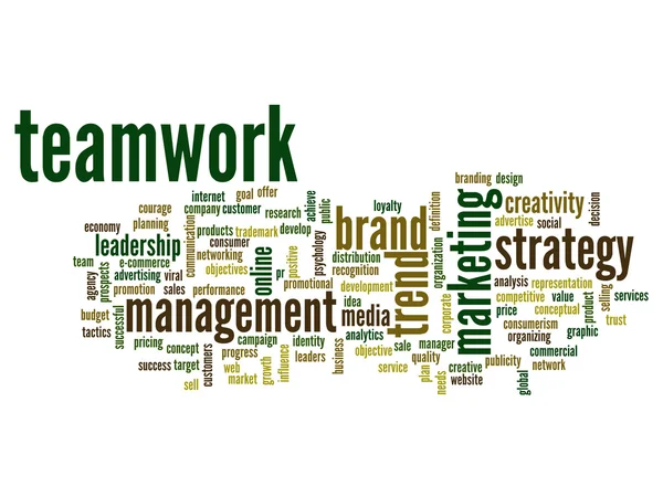 Abstract teamwork success word cloud — Stock Photo, Image