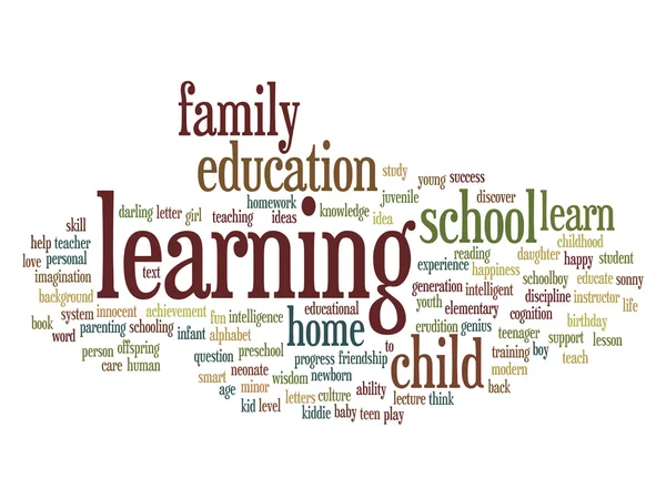 Education abstract word cloud — Stock Photo, Image