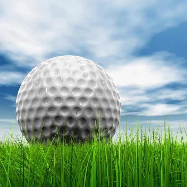 Golfový míček na obzoru — Stock fotografie
