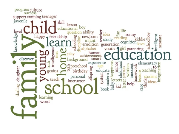 Education abstract word cloud — Stock Photo, Image