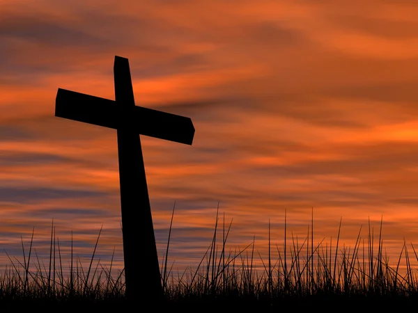 Religion symbol silhouette — Stock Photo, Image