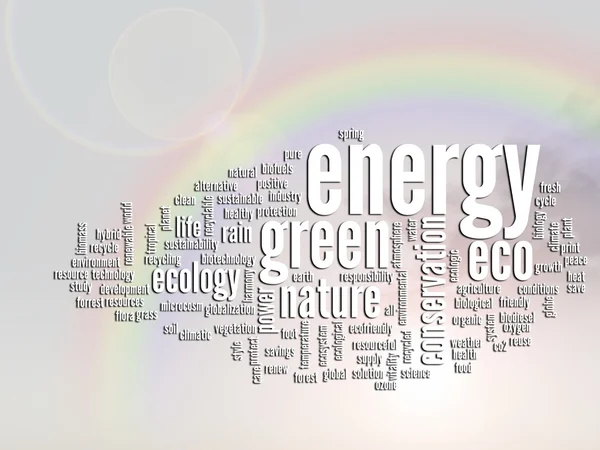 Ecology and conservation word cloud — Stock Photo, Image