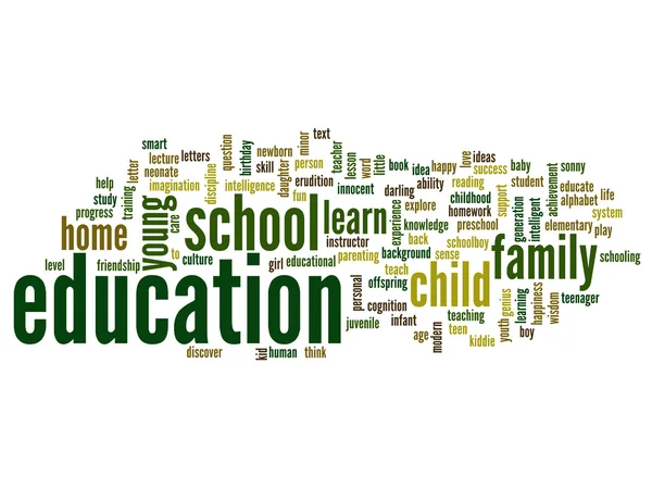 Education abstract word cloud — Stock Photo, Image