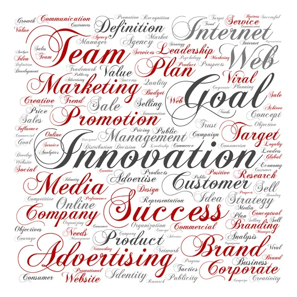 Business text word cloud — Stock Photo, Image