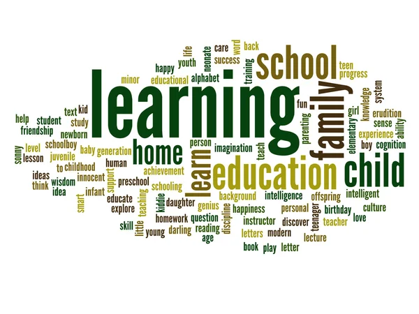 Onderwijs abstracte word cloud — Stockfoto