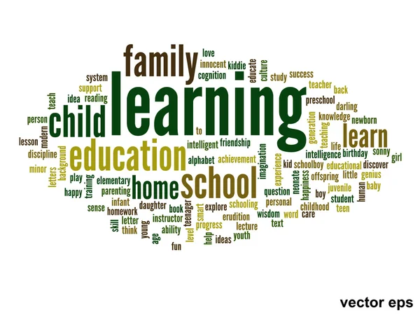 Educación Word Cloud — Vector de stock