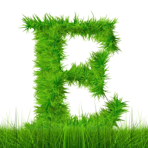 Green grass font — Stock Photo, Image