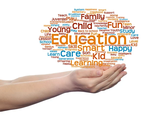 Family abstract word cloud — Stock Photo, Image