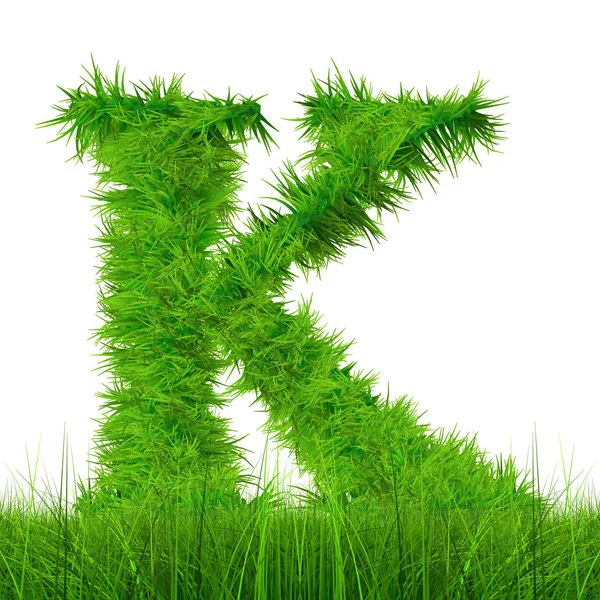 Green grass font — Stock Photo, Image