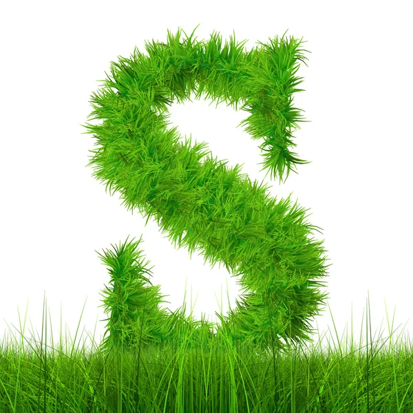 Green grass font — Stock Photo, Image