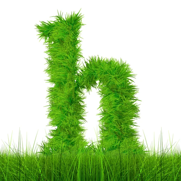 Green grass font — Stock Photo, Image