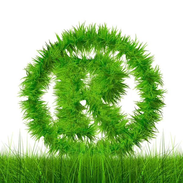 Caratteri erba verde — Foto Stock